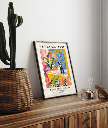 Pinguin in der Badewanne – Matisse Kunstdruck
